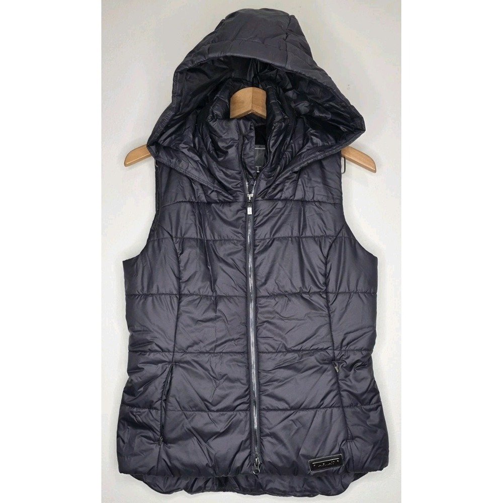 New Ariat Harmony Vest Puffer Hooded Mock Neck Woman M Gray Outdoor Hike Western